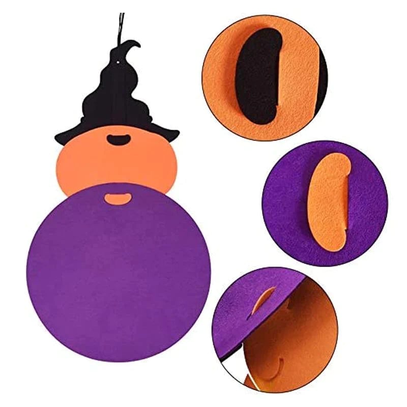 SpookyFun™ – DIY Halloween Chürbis Bastelset – Edukatives Chinderspielzeug us Filz