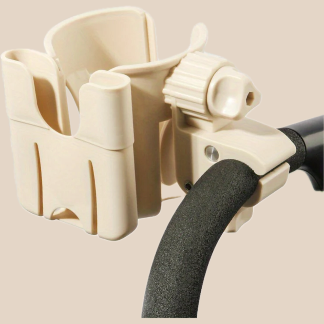 TinyClip™ – Kinderwagenhalter für Handy & Getränk