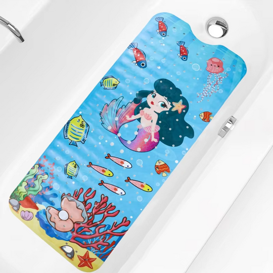 MermaidSplash™ – Bunte Antirutsch-Badmatte für Kinder & Planschspaß