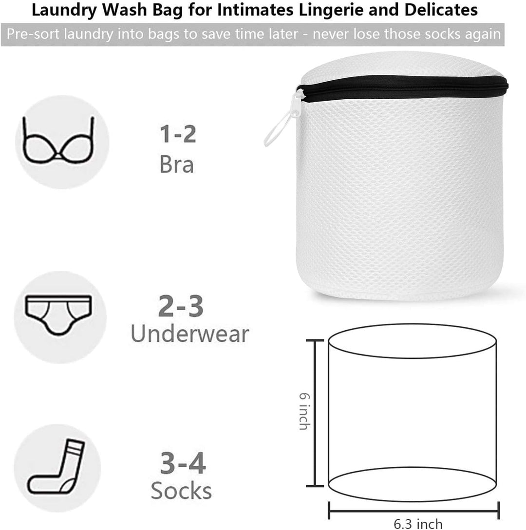 wiederverwendbarer Wäschesack mit Reißverschluss für BHs, Kleidung, Socken, Babykleidung