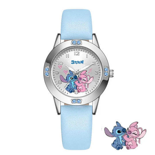 StitchTime™ – Disney Stitch & Mickey Minnie Quartz Watch