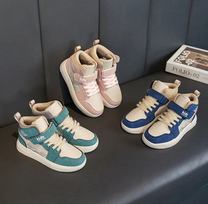 StepActive™ – Leder Sneakers für Chind – Klassisch, Komfortabel & Rutschfest