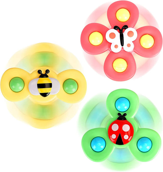 Spin & Play™ – Sensorisches Baby-Spinner-Set (3 Stück)