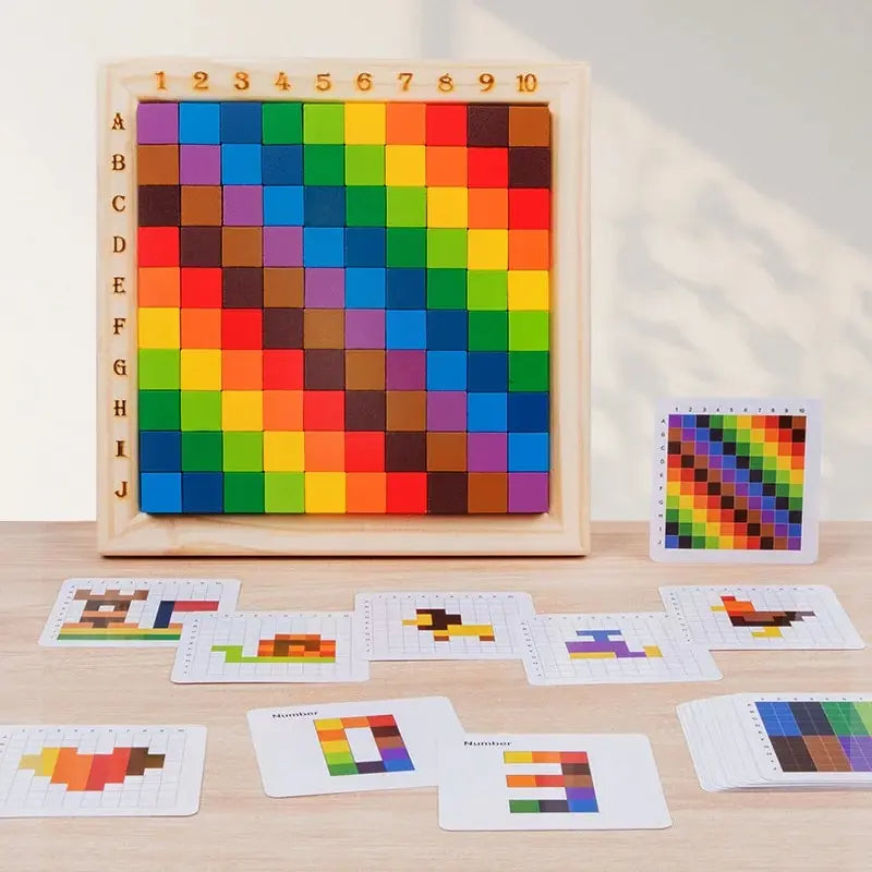 ColorCount™ - Montessori Farb- & Zahlä-Holzspielzeug Chind