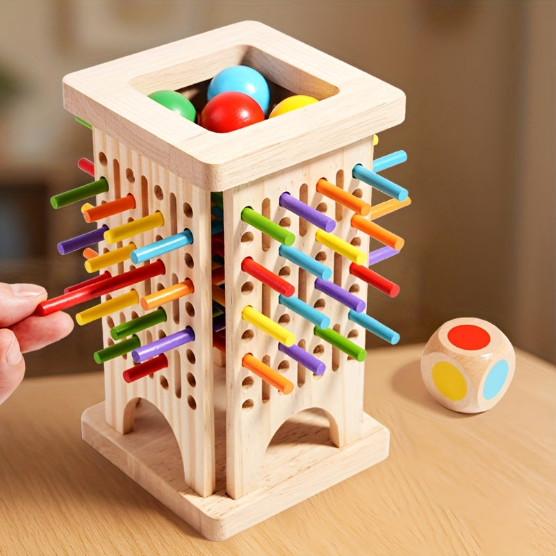 Milo’s Magical Tower™ – Three-in-One Wooden Stick Game