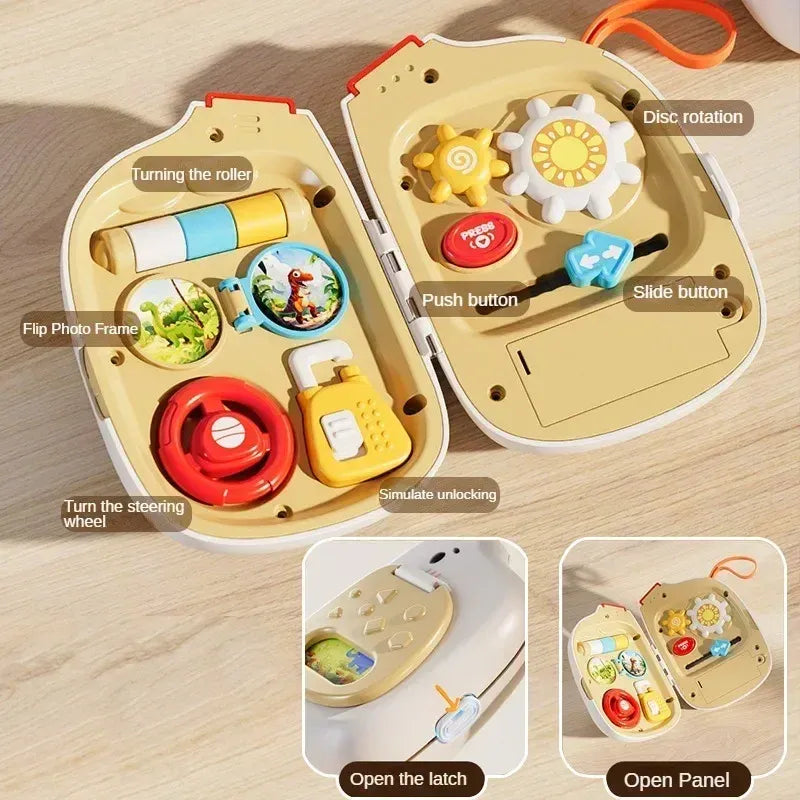 TinyTravels™ – Sensorisches Spielzeug Kofferli für Chind – Pädagogisch & Ideal für Unterwägs