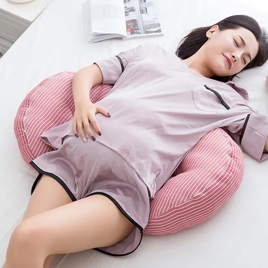 BellyHug™ Schwangerschaftskissen – Optimale Bauch- & Rückenunterstützung für erholsamen Schlaf