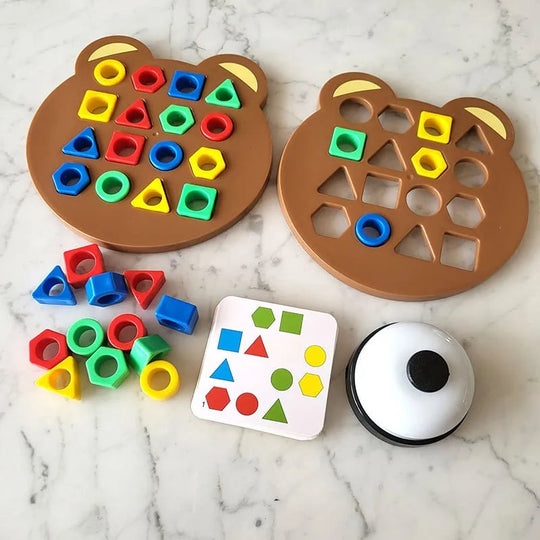 ColorMatch™ – Montessori Formespiel – Edukatives Chinderspielzeug mit Farbe & Karten