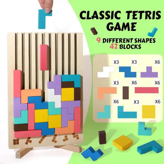 StackWise™ – Holzstapelspiel für Kinder, Montessori Lernspielzeug & Kreativ