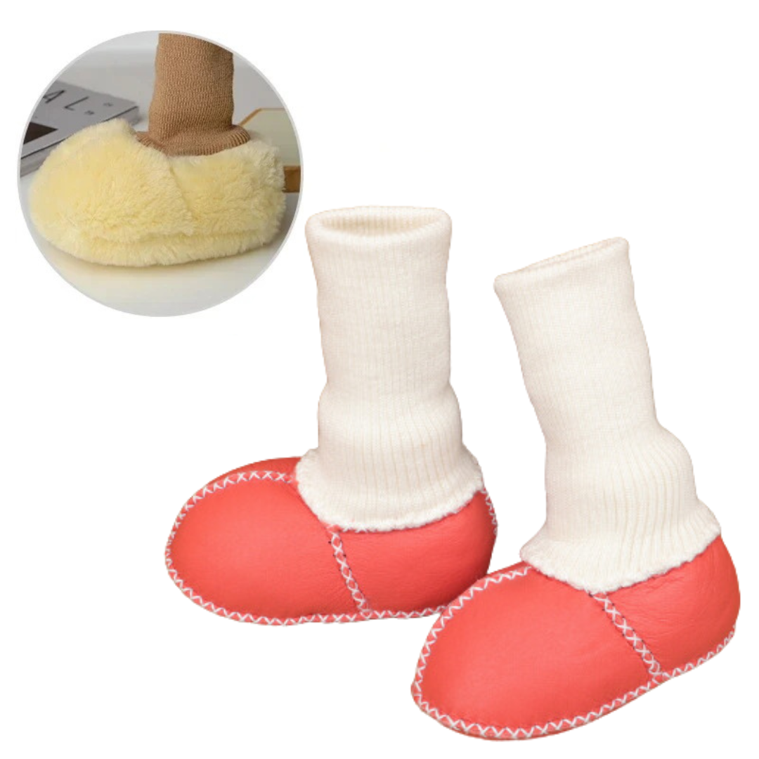 CozyFeet™ – Warme & Antirutsch Baby Sloffe für Wintertage