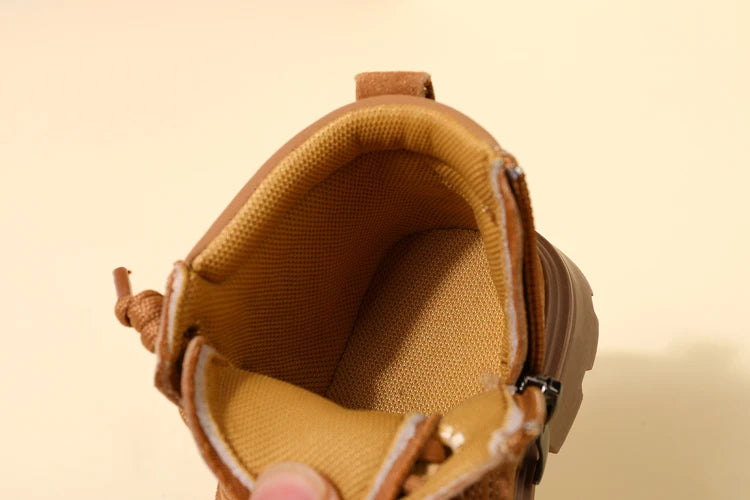 SuedeStride™ – Kinder Boots aus Veloursleder – Stylisch & Robust