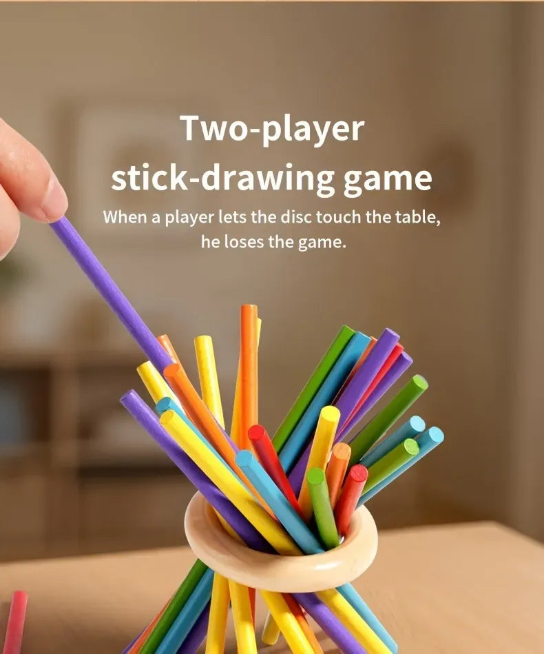 Milo’s Magical Tower™ – Three-in-One Wooden Stick Game