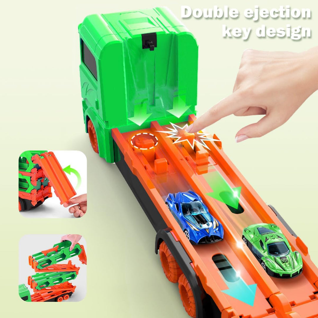 SpeedTruck™ 2-in-1 Spielzeugtruck – Rennen, Transportieren & Aufbewahren