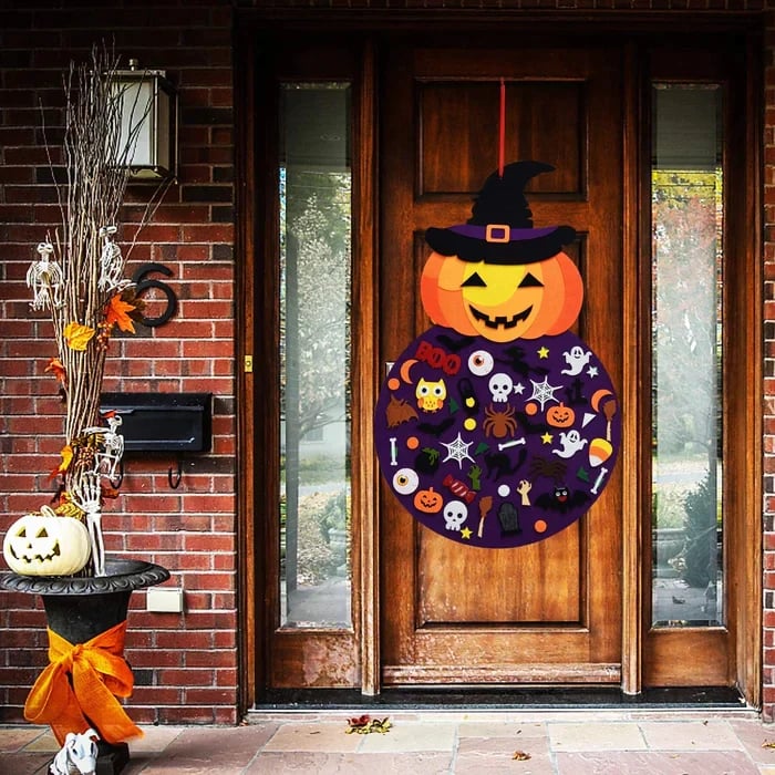 SpookyFun™ – DIY Halloween Chürbis Bastelset – Edukatives Chinderspielzeug us Filz