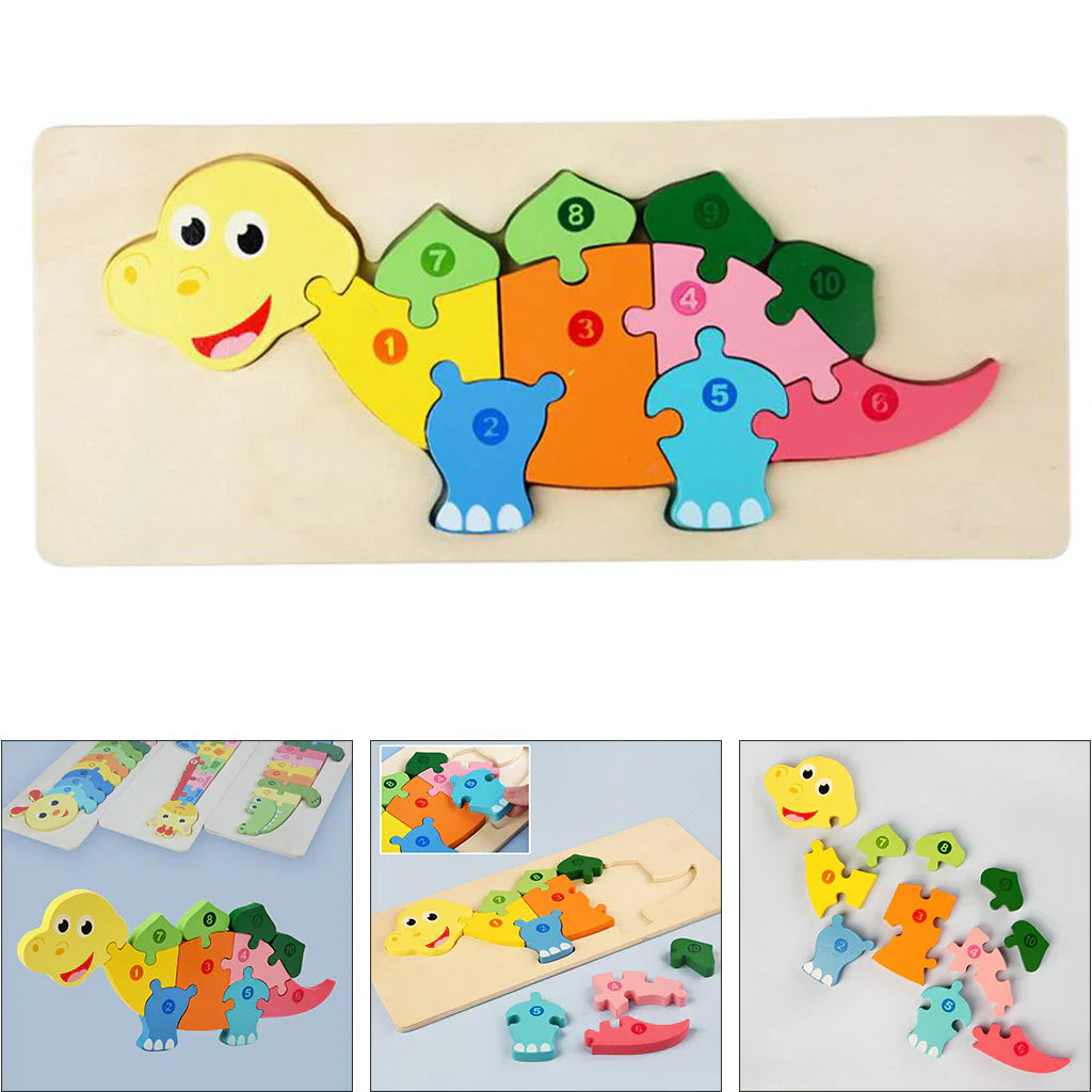 AnimalPuzzle™ Lern-Holzpuzzle Kinderspielzeug für Chind