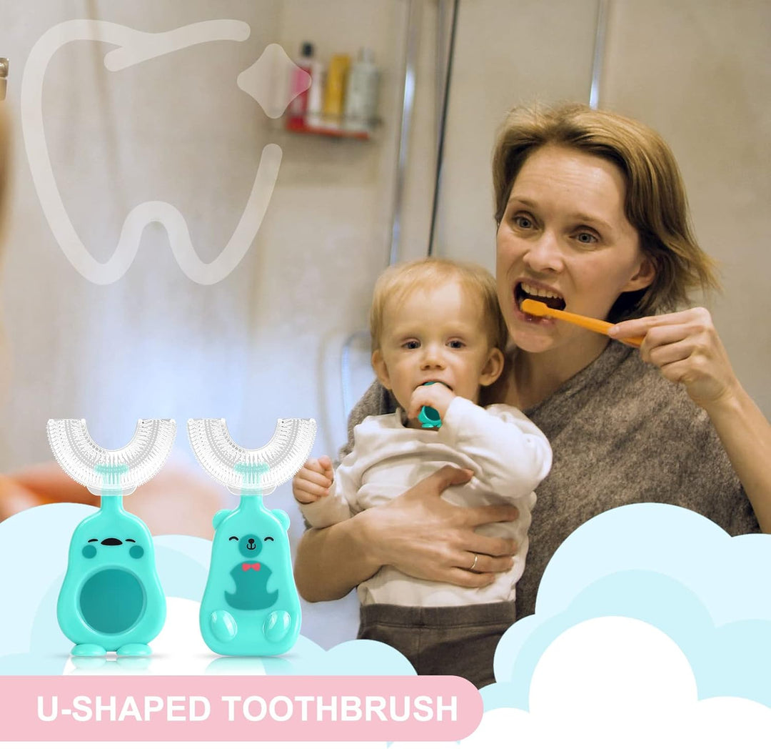 BearBrush™ – U-Form Kinderzahnbürste mit Bärli-Griff