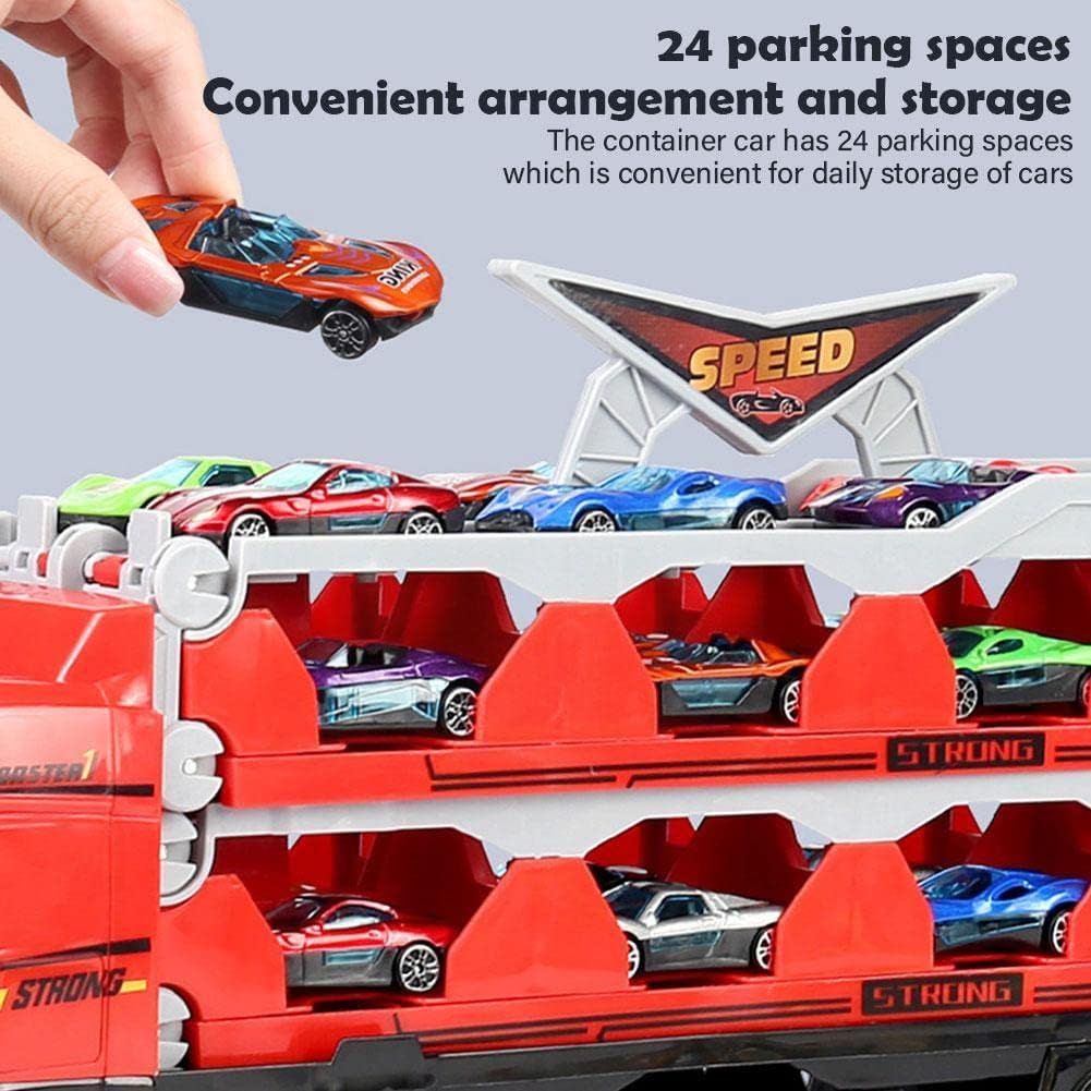Spielspaß mit Rennstreckentransporter