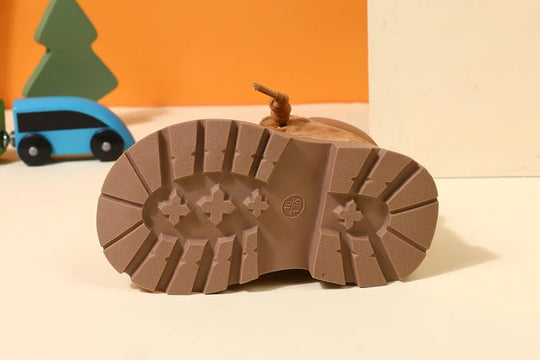 SuedeStride™ – Kinder Boots aus Veloursleder – Stylisch & Robust