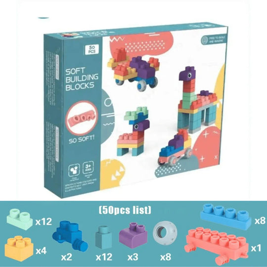 CushyBlocks™ - Weichi Kuschel-Baustei Babyspielzeug Chind