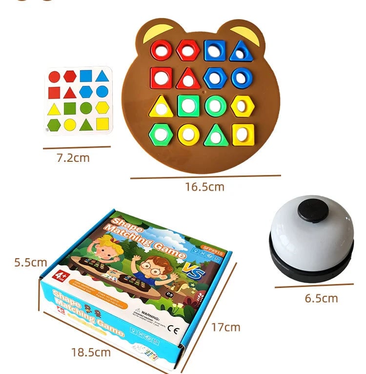 ColorMatch™ – Montessori Formespiel – Edukatives Chinderspielzeug mit Farbe & Karten