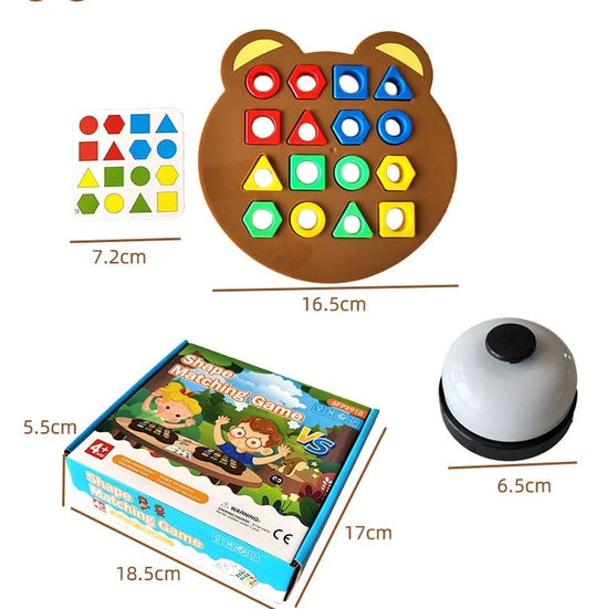 ColorMatch™ – Montessori Formespiel – Edukatives Chinderspielzeug mit Farbe & Karten