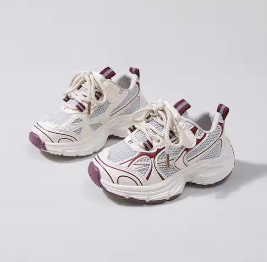 HappyFeet™ – Lichtig, Atemig & Stylisch – Kindersneaker Bordeaux