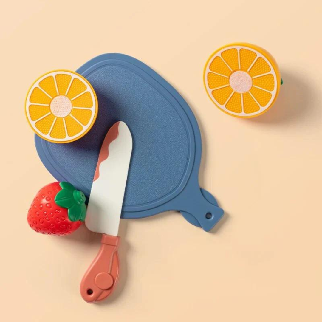 FruitCut™ – Montessori Holz Früchtschneid-Set für Chind
