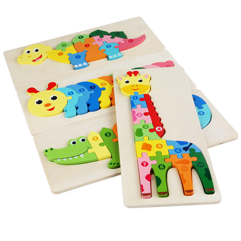 AnimalPuzzle™ Lern-Holzpuzzle Kinderspielzeug für Chind