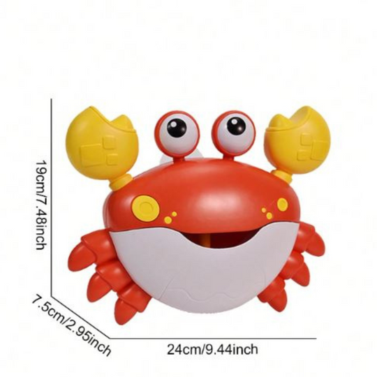 BubbleBeats™ Krab – Interaktives Badspeelzeug mit Musik & Seifenblasen