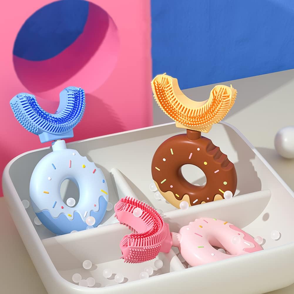 DonutBrush™ – U-Form Kinderzahnbürste mit Donut-Handgriff