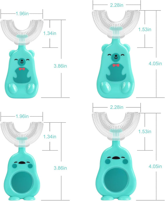BearBrush™ – U-Form Kinderzahnbürste mit Bärli-Griff