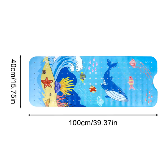 MermaidSplash™ – Bunte Antirutsch-Badmatte für Kinder & Planschspaß