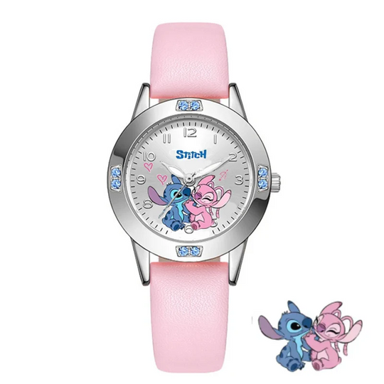 StitchTime™ – Disney Stitch & Mickey Minnie Quartz Watch