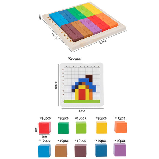 ColorCount™ - Montessori Farb- & Zahlä-Holzspielzeug Chind