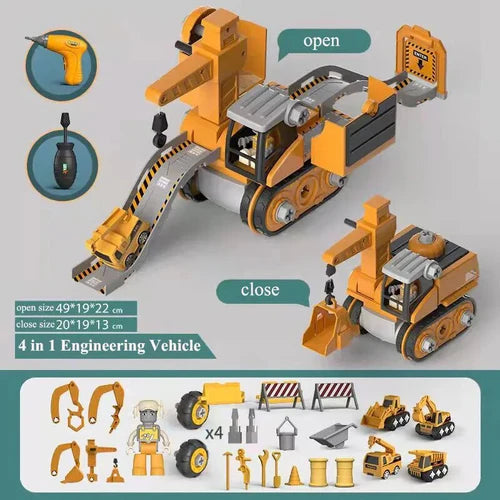 MiniBuilder™ – Ingenieur Spielset für Kinder – Sicheres & Pädagogisches Bau-Spielzeug