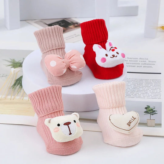 Plush sock shoes for babies