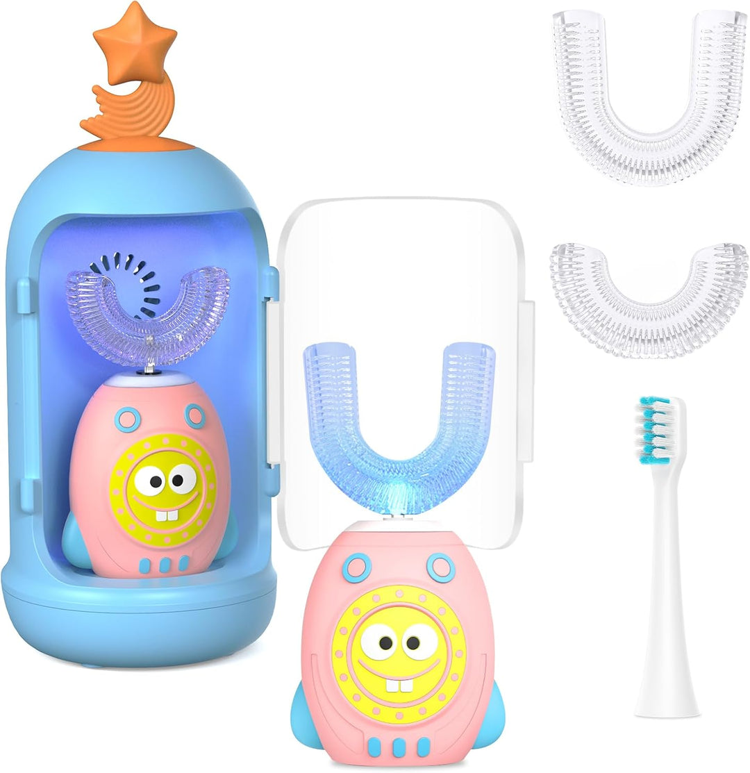 AstroBrush™ – 360° U-Form Elektrischi Kinderzahnbürste mit Set
