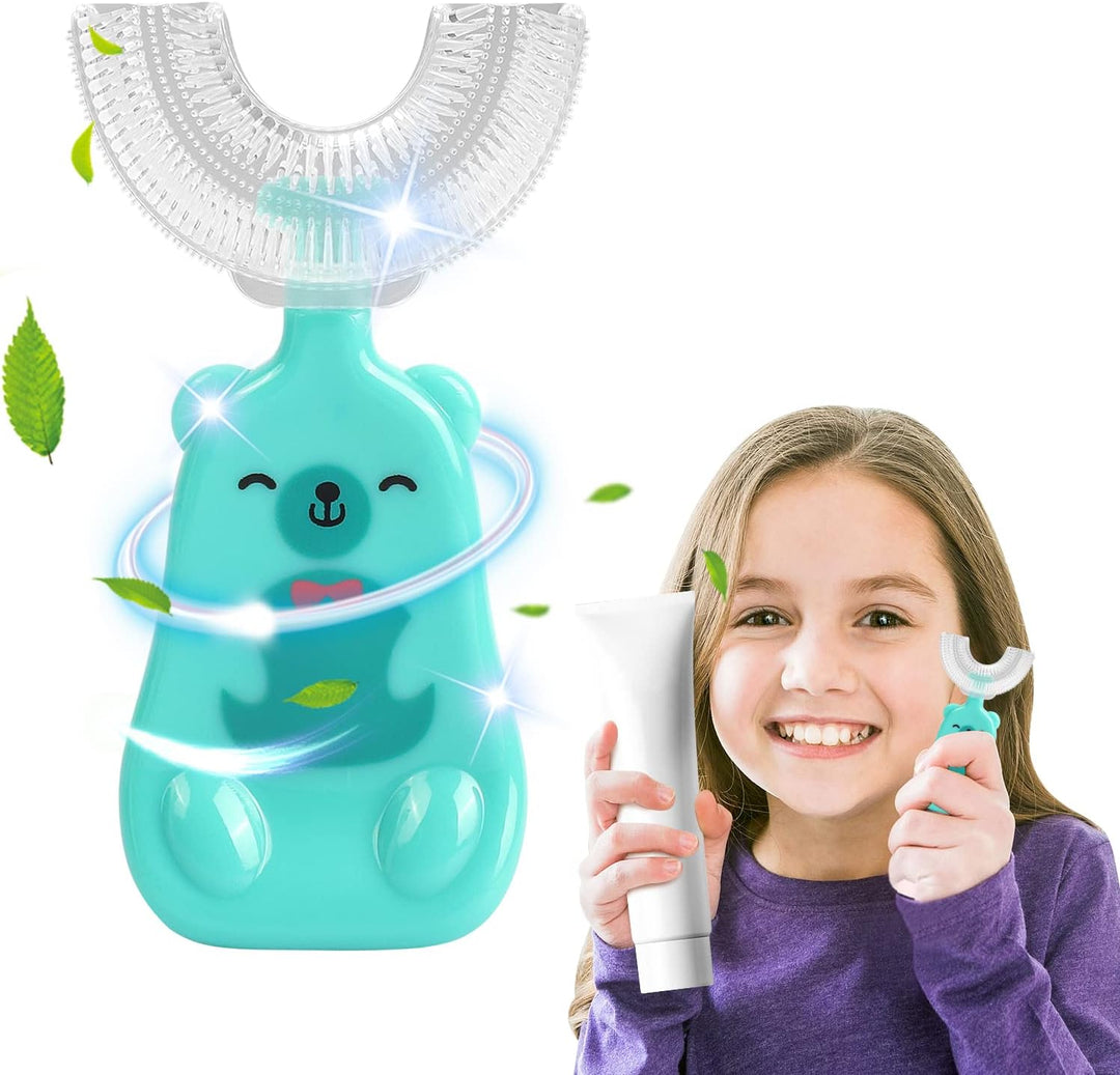 BearBrush™ – U-Form Kinderzahnbürste mit Bärli-Griff