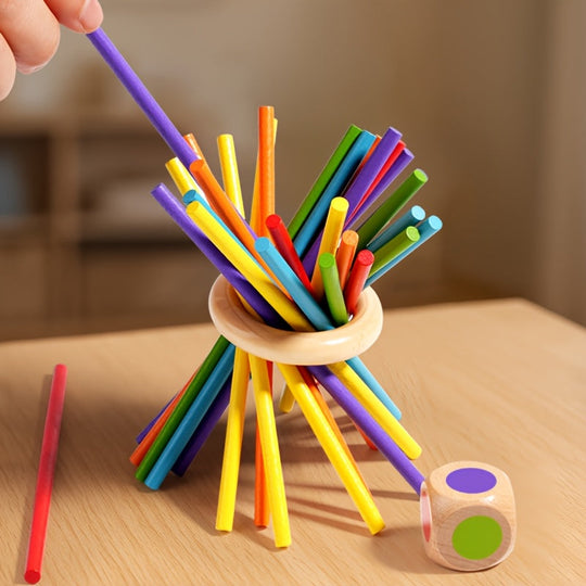 Milo’s Magical Tower™ – Three-in-One Wooden Stick Game