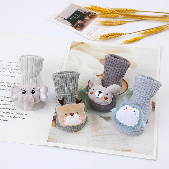 Plush sock shoes for babies