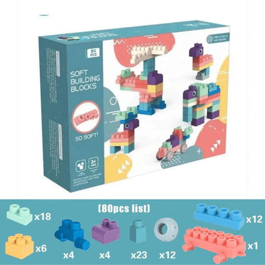 CushyBlocks™ - Weichi Kuschel-Baustei Babyspielzeug Chind