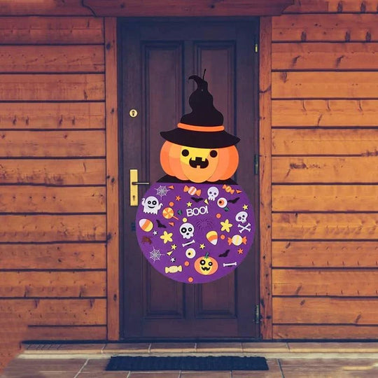 SpookyFun™ – DIY Halloween Chürbis Bastelset – Edukatives Chinderspielzeug us Filz