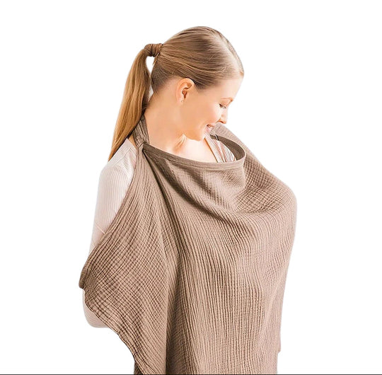NurtureCover™ – Atmungsaktiver & Komfortabler Still-Schal aus Baumwolle
