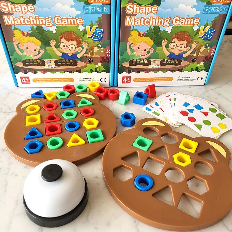 ColorMatch™ – Montessori Formespiel – Edukatives Chinderspielzeug mit Farbe & Karten