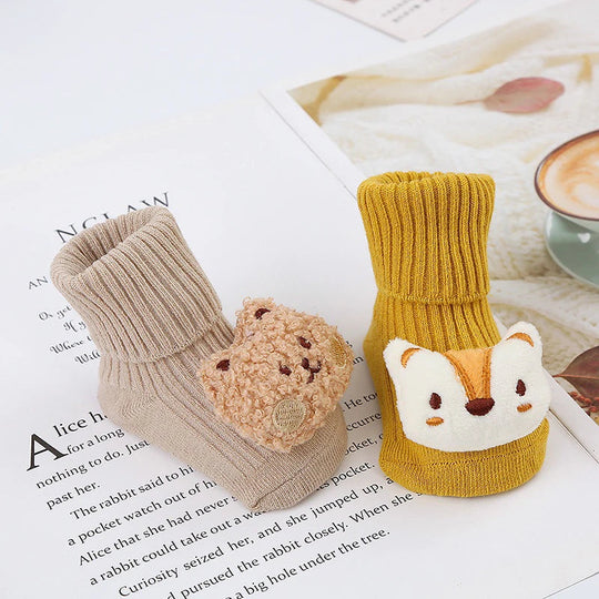 Plush sock shoes for babies