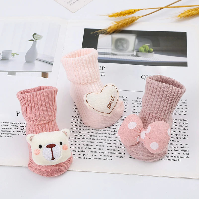 Plush sock shoes for babies
