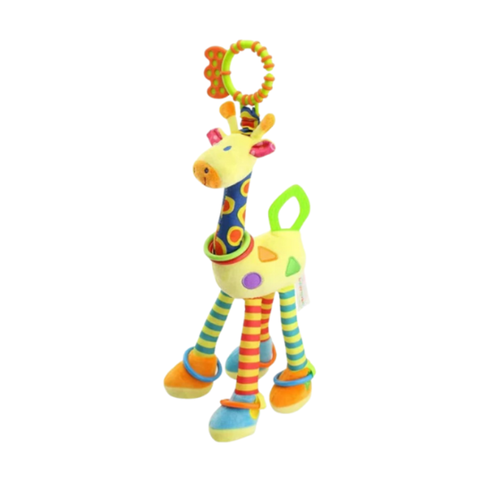 ChewiGira™ – Weiche Giraffe mit Beißring – Sensorisches Kuscheltier