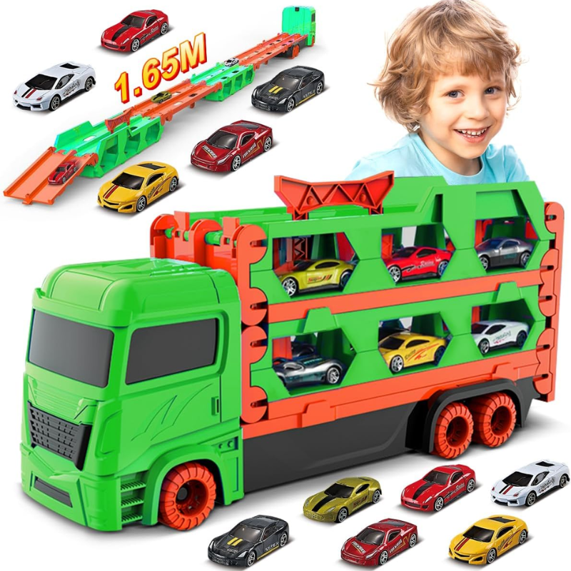 SpeedTruck™ 2-in-1 Spielzeugtruck – Rennen, Transportieren & Aufbewahren