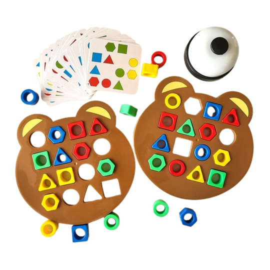 ColorMatch™ – Montessori Formespiel – Edukatives Chinderspielzeug mit Farbe & Karten