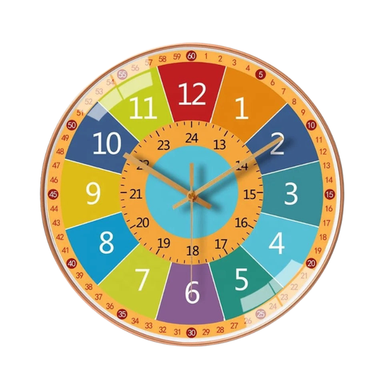 TimeBuddy™ - Kinderwanduhr - Lerne die Uhrzeit abzulesen